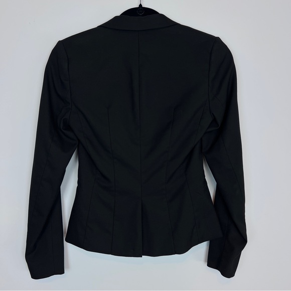 H&M Womens Black Blazer Suit Jacket Single Button Fully Lined Size 2 - Picture 7 of 10
